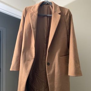 Tan trench coat